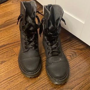 Satin lace doc Martens